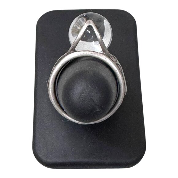 Vintage Sterling Silver Rock Crystal Pools Of Light Ring Shooting Star Size 5.25 - Picture 8 of 10